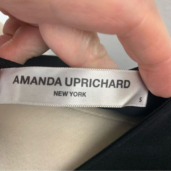 Amanda Uprichard Black Ruffle Sleeve Lace up Mini Dress - Picture 8 of 9